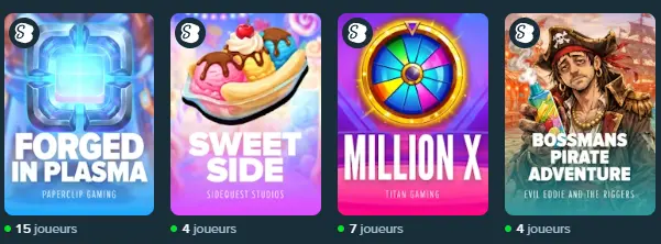 Machines à sous sur STAKE CASINO