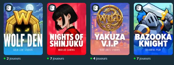 Jeux de table STAKE CASINO