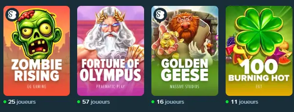 Studios et fournisseurs STAKE CASINO